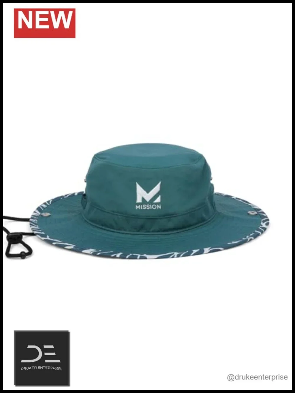 Wide-Brim Bucket Hat with UPF 50 Cooling Technology